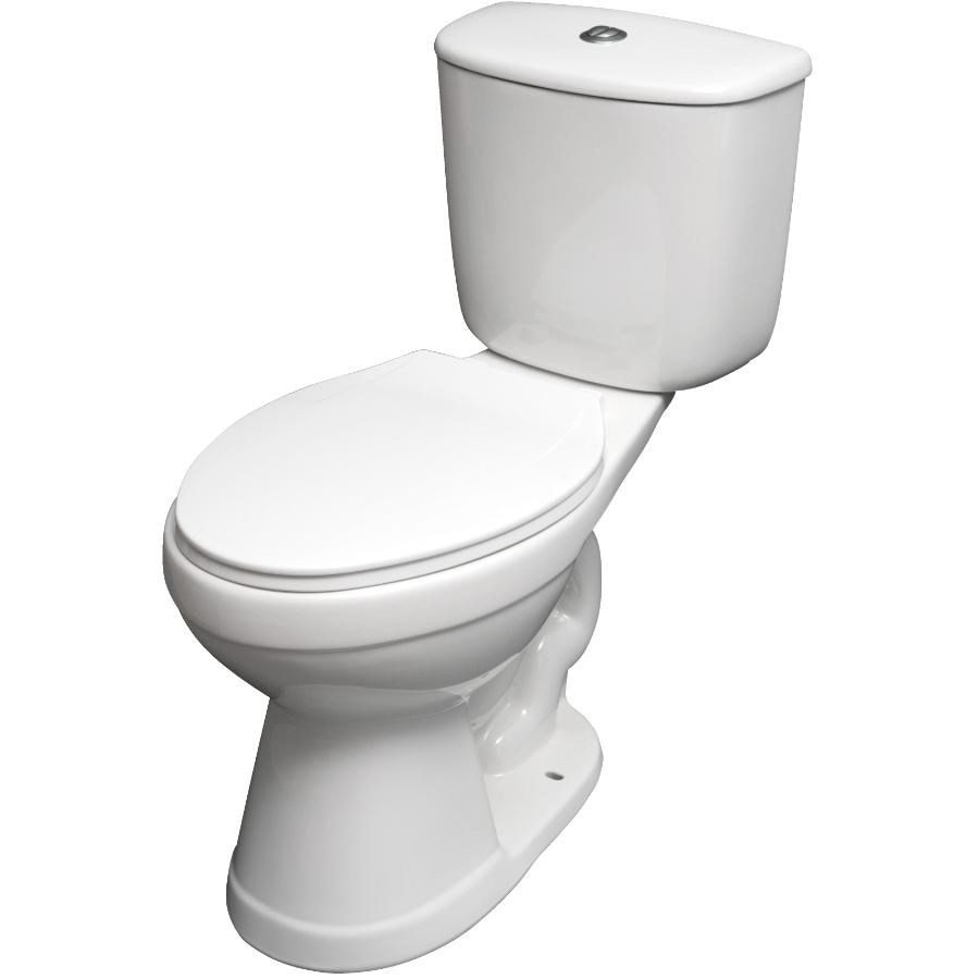 Toilette allongée isolée haute Marriot blanche à double chasse, 16,5 po