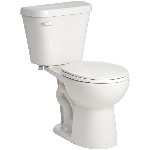 Toilette ronde isolée Cabot de 6,8 L, 16,5 po