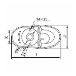 Toilette ronde isolée Cabot de 6,8 L, 16,5 po