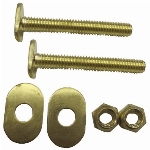 Ensemble de boulons de cuvette de toilette en laiton, 5/16 po x 2-1/4 po