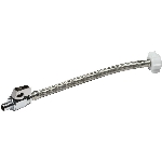 Raccord de toilette en acier inoxydable avec soupape de 1/2 po PEX