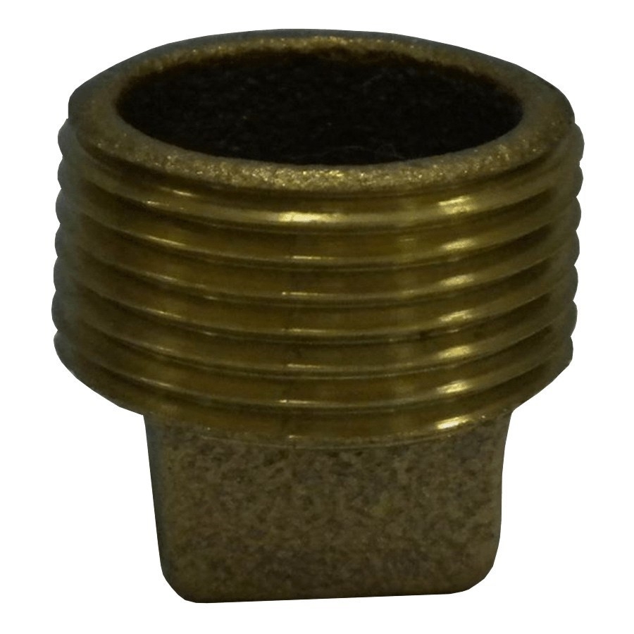 Bouchon à tête carrée de 3/4 po en bronze