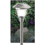 Luminaire solaire de sentier de jardin à DEL en acier inoxydable