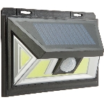 Luminaire solaire mural noir de 400 lumens à DEL avec détecteur de mouvement