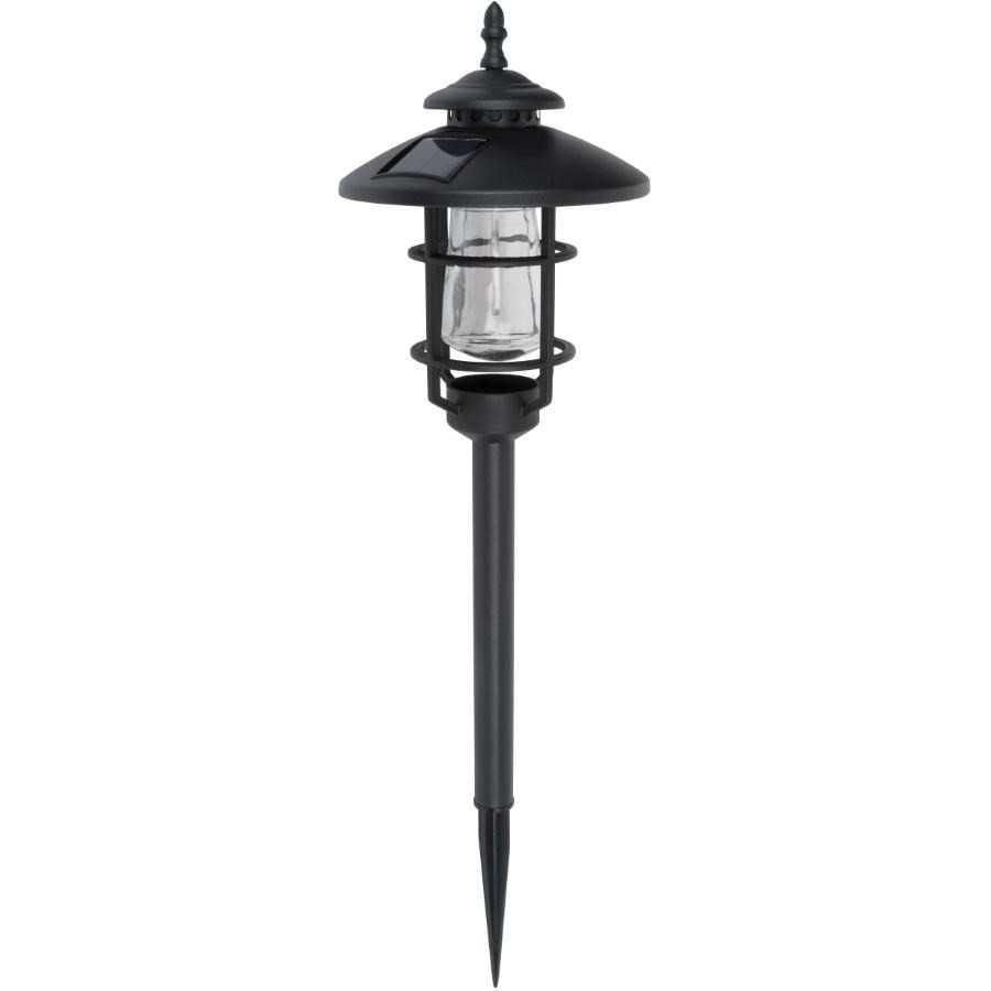 Luminaire solaire de sentier en forme de piquet avec ampoule à DEL à filament