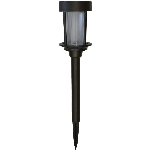 Luminaire solaire de sentier cylindrique en bronze
