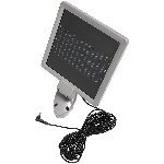 Luminaire solaire à 10 lumières à DEL pour remise, gris