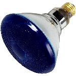 Ampoule PAR38 de 100 W à faisceau large à culot moyen pour l'intérieur et l'extérieur, bleu