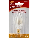 Ampoule B8 de 25 W à culot candélabre pour chandelier, transparent