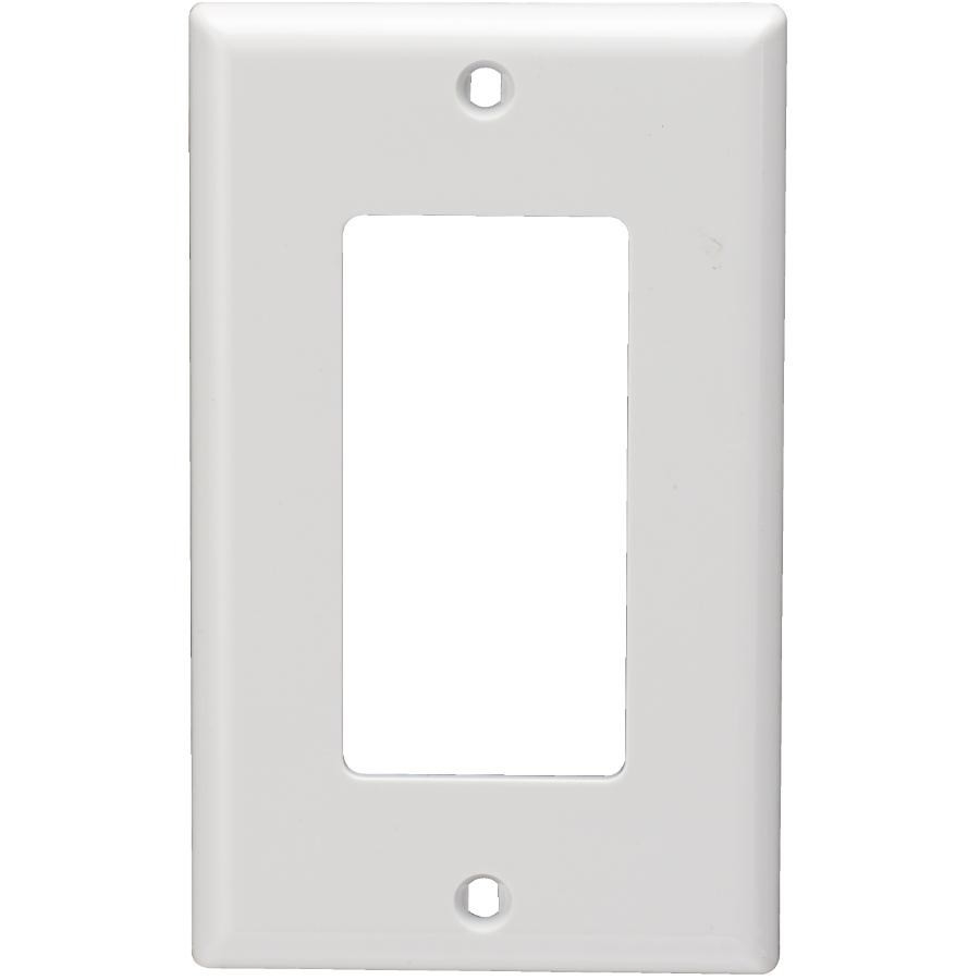 Plaque murale en plastique Decora pour 1 dispositif, blanc