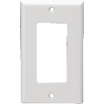 Plaque murale en plastique Decora pour 1 dispositif, blanc