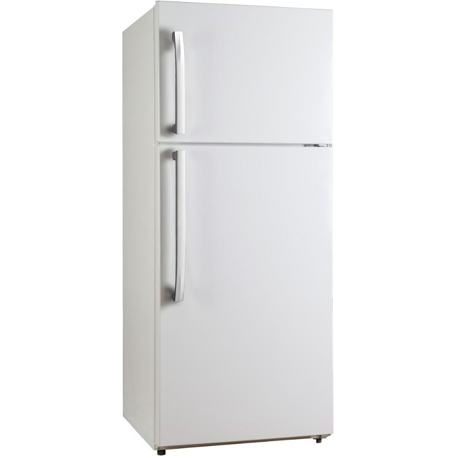 Réfrigérateur blanc de 18 pieds cubes avec congélateur au haut