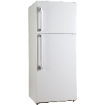 Réfrigérateur blanc de 18 pieds cubes avec congélateur au haut