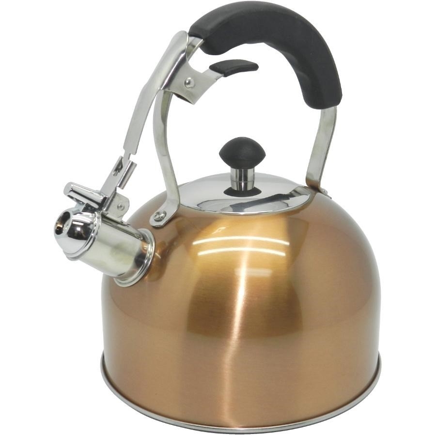 Bouilloire à gaz en acier 1,8 L petite induction noire KINGHOFF KH-1858 Bouilloire à gaz en acier 1,8 L petite induction noire KINGHOFF KH-1858