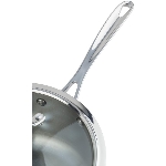 Casserole de 1,5 pinte en acier inoxydable, avec couvercle en verre