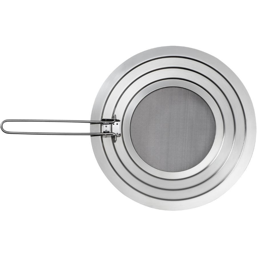 Couvercles Anti-éclaboussures En Acier Inoxydable - Lot De 3 Tailles (25, 29, 33 Cm) - Avec Poignée, Pour Poêles Et Casseroles