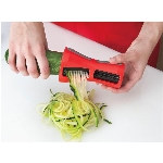 Trancheur portatif double en spirale