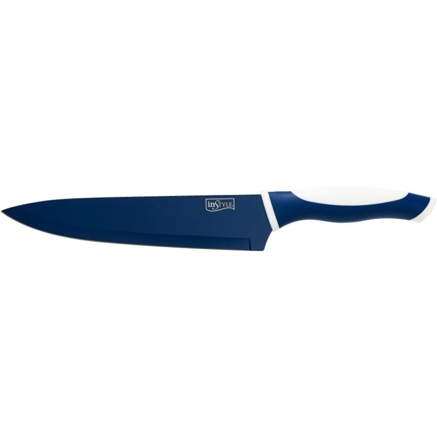 Couteau du chef de 8 po, bleu foncé