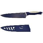 Couteau du chef de 8 po, bleu foncé