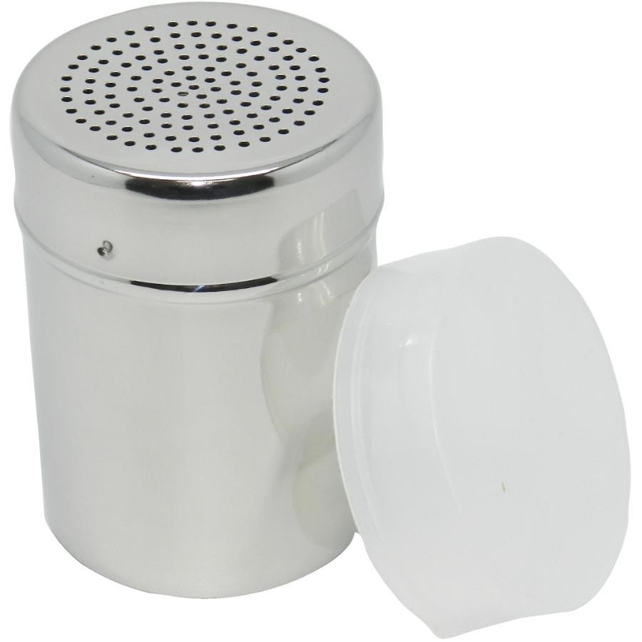 Saupoudreuse à Épices En Acier Inoxydable 401 - Tamis Farine Distributeur Poudre Shaker Chocolat Cuisine (Tailles S/M/L)