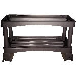 Tapis pour bottes empilable brun avec drainage