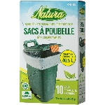 Paquet de 10 sacs à ordures compostables de 28 po x 30 po pour grande poubelle