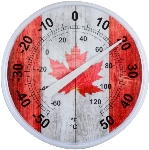 Thermomètre de 12 po Canada pour l'intérieur et l'extérieur, modèles variés