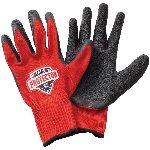 Gants de travail en polyester enduits de latex, grand