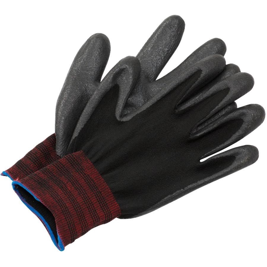 Gants en polyester enduits de mousse nitrile, grand