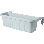 Jardinière réglable pour rampe, blanc, 24 po