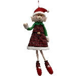 Elfe flexible de 34 pouces en peluche, figurines variées