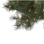 Arbre de Noël de 7 pi de style pin écossais, avec 350 lumières transparentes