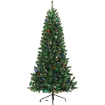 Arbre de Noël de 7 pi de style pin Douglas, avec 300 lumières à DEL aux couleurs changeantes