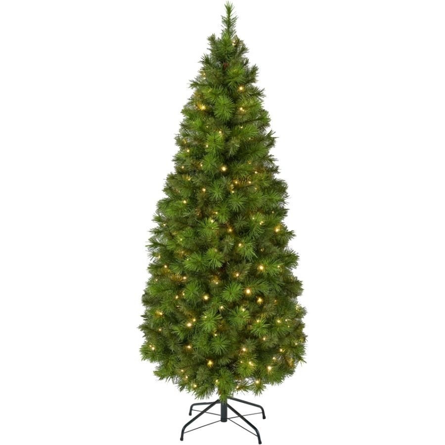 Arbre de Noël de 5 pi de style pin écossais, avec 150 lumières à DEL aux couleurs changeantes