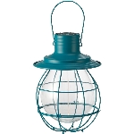 Luminaire suspendu sarcelle de 10 po de style rétro fonctionnant à pile