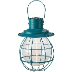 Luminaire suspendu sarcelle de 10 po de style rétro fonctionnant à pile