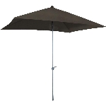Parasol de marché rectangulaire Hudson de 10,5 pi, brun