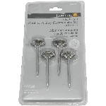 Ensemble de 4 thermomètres à viande en acier inoxydable