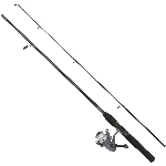 Ensemble de canne et moulinet pour pêche au lancer léger, avec agrès et coffre