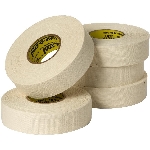 Paquet de 5 rouleaux de ruban de hockey, blanc, 24 mm x 25 m