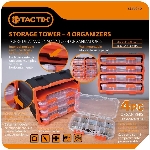 Coffret de rangement modulaire à 4 plateaux, 15 po x 7,25 po x 12,75 po