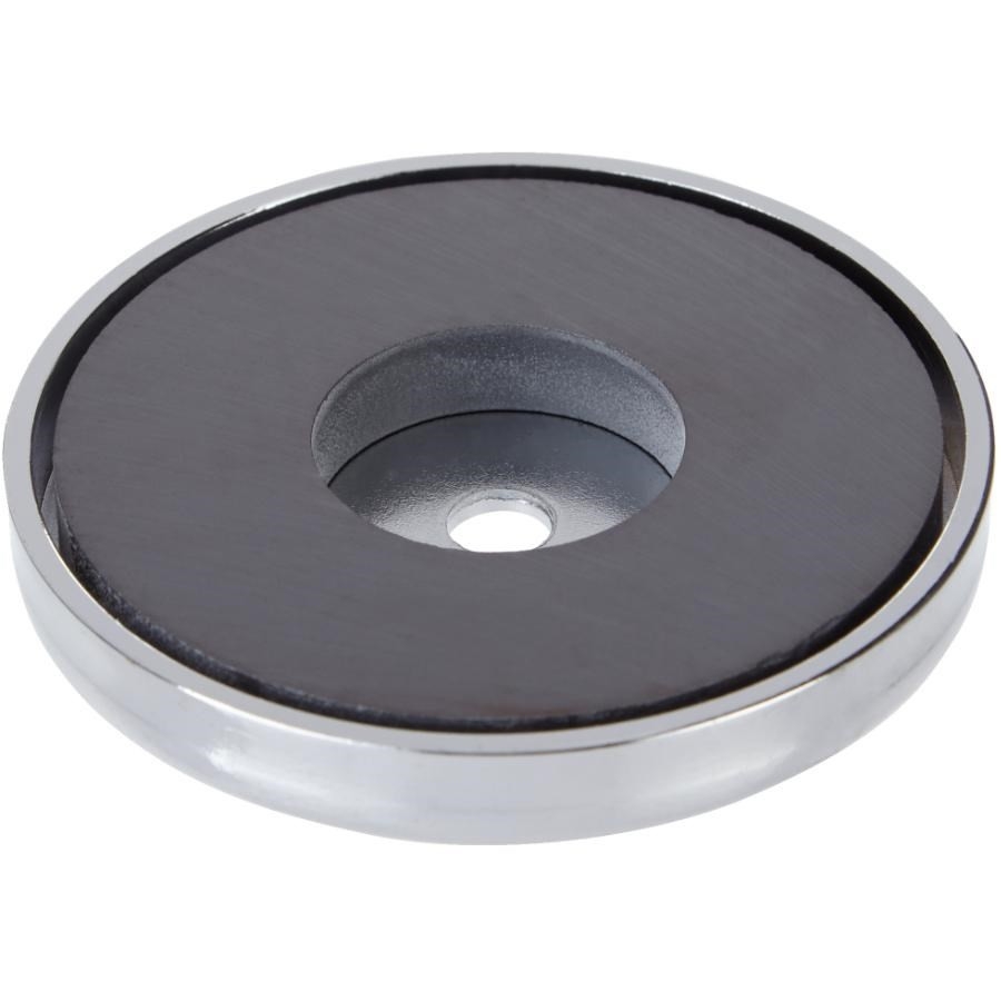 Aimant à base ronde robuste avec force d'attraction de 65 lb