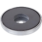 Aimant à base ronde robuste avec force d'attraction de 65 lb