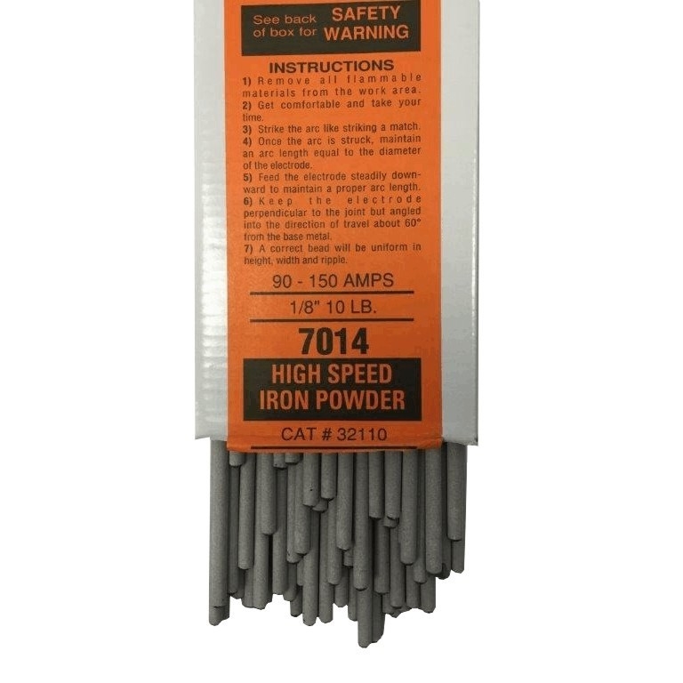 Électrodes De Soudage E7014 1/8" - Paquet De 5 Livres (5 Lbs), Tiges Soudure Arc, Acier Carbone