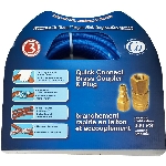 Tuyau à air en polyuréthane bleu de 1/4 po x 100 pi, avec raccord