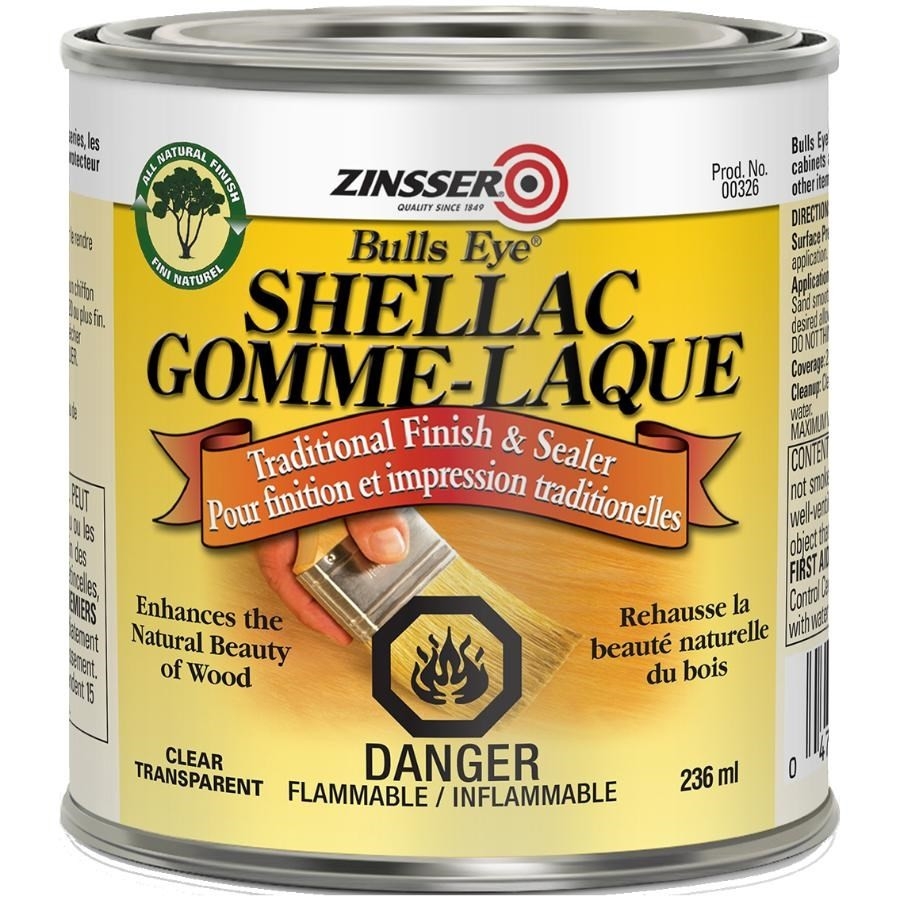 Gomme laque, blanc clair, diluée 3 lb, 236 ml