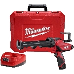 Ensemble de pistolet à calfeutrer sans fil de 12 V pour cartouche d'adhésif de 10 oz