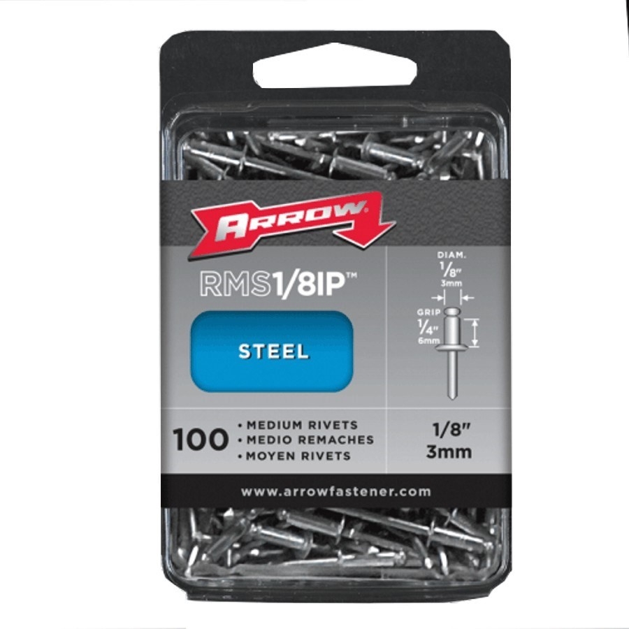 Lot De 100 Rivets Moyens En Acier - Type T4 LONG - Pour Bricolage, Réparation