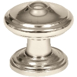 Bouton d'armoire Revitalize de 1-1/4 po, nickel poli