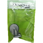 Roulette pivotante de 2 po en aluminium sur plaque